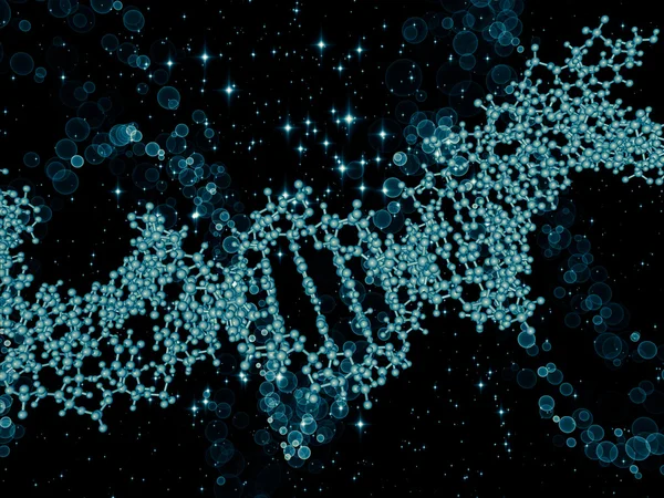 Visualisering av DNA – stockfoto