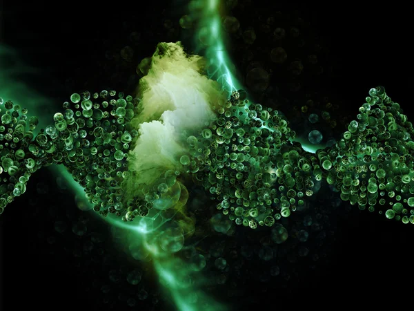 Внутренняя жизнь ДНК — стоковое фото