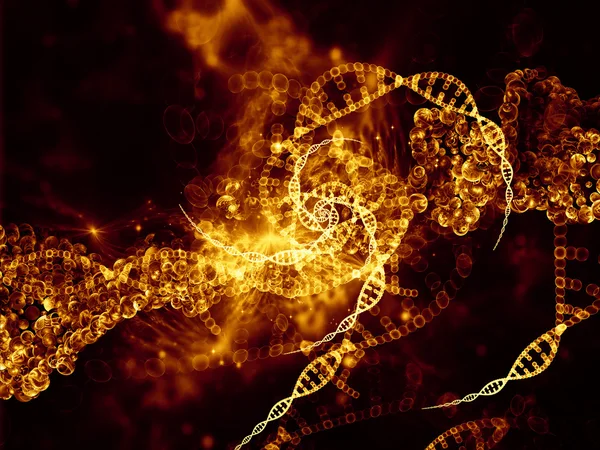 Virtual Life of DNA — Stock Photo, Image