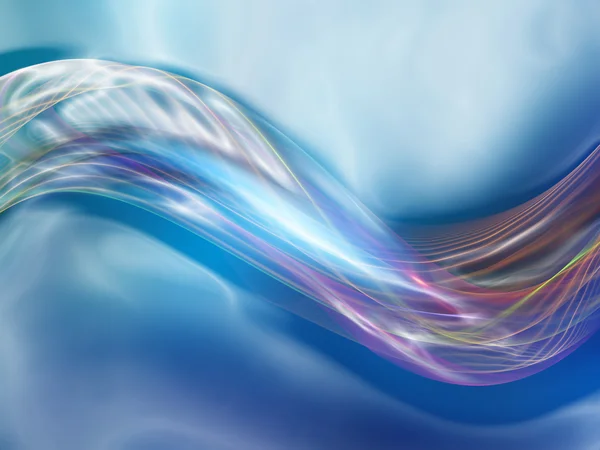 Цифровий фрактал хвилі — стокове фото
