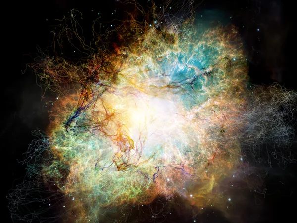 Nebula Fraktal Tak Sengaja — Stok Foto