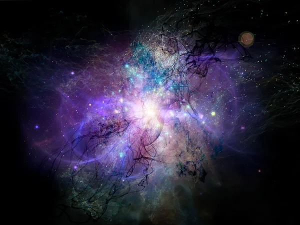 Avance de las nebulosas fractales — Foto de Stock