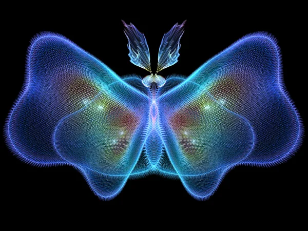 Mariposa fractal — Foto de Stock