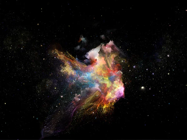概念のフラクタル状星雲 — ストック写真
