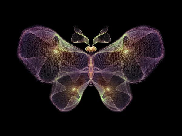 Virtual Butterfly — Stock Photo, Image