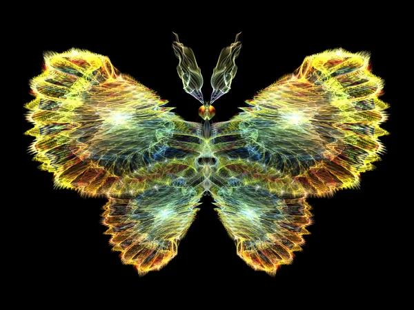 Leuchtender Schmetterling — Stockfoto
