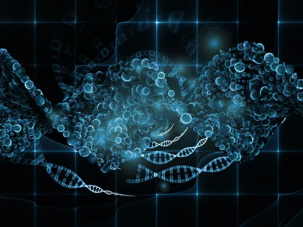 Visualisatie van dna — Stockfoto