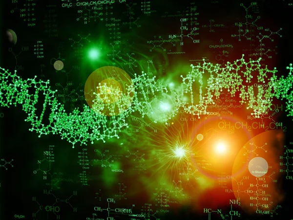 Luzes de dna — Fotografia de Stock