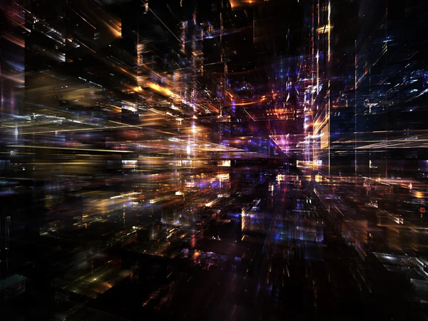 Lichter der zukünftigen Metropole — Stockfoto
