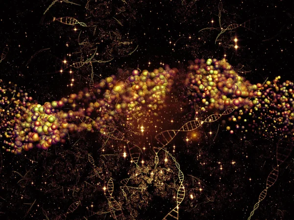 Visualização do dna — Fotografia de Stock