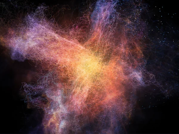 Depth of Fractal Nebulae — Stock Photo, Image