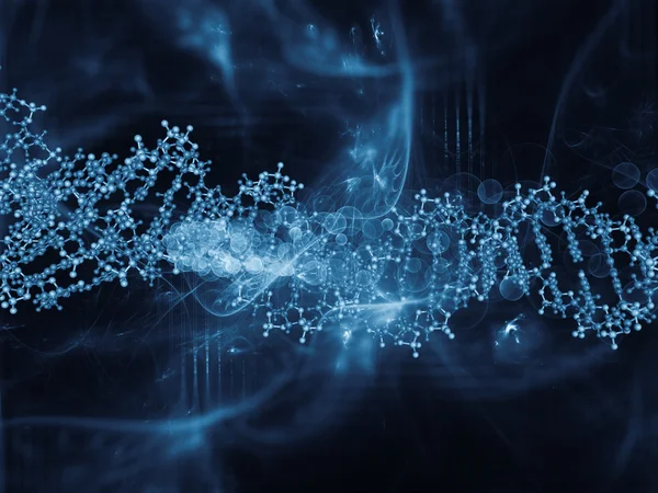 Virtual Life of DNA — Stock Photo, Image