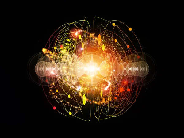 原子的能量 — 图库照片
