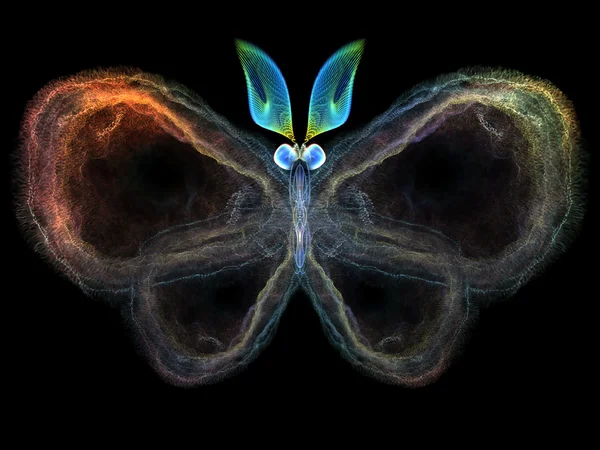 Illusion av fjäril — Stockfoto
