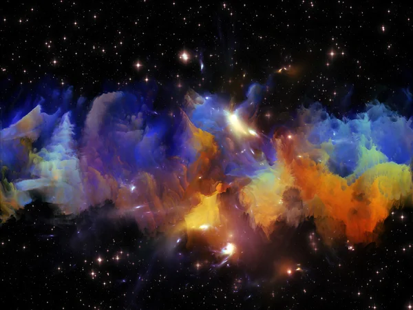 カラフルな星雲 — ストック写真