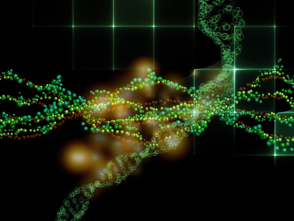 Visualisierung von dna — Stockfoto