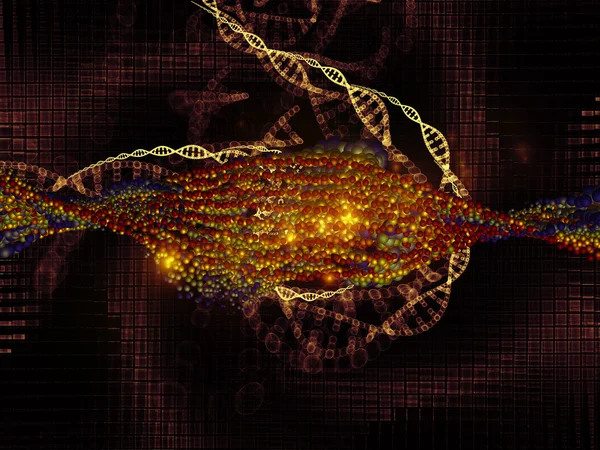 Visualização do dna — Fotografia de Stock