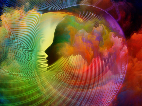 Лицо в облаках
