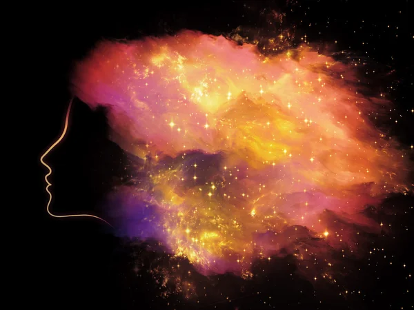Nebulosa flicka — Stockfoto