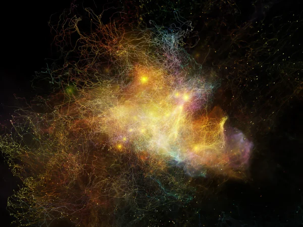 Kemajuan Nebula Fraktal — Stok Foto