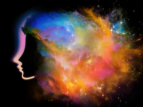 Nebula Girl — Stock Photo, Image