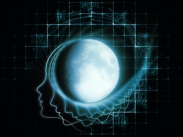 Zodíaco lunar — Fotografia de Stock