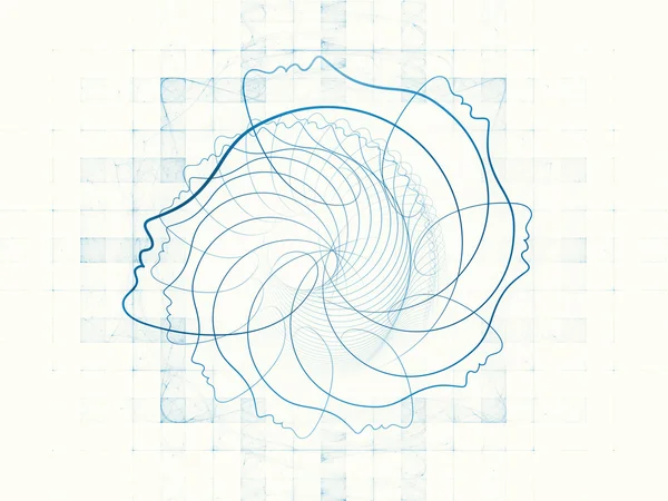 Obliczanie duszy geometrii — Zdjęcie stockowe