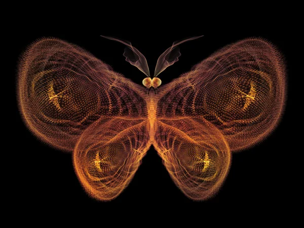 对数字的蝴蝶 — 图库照片