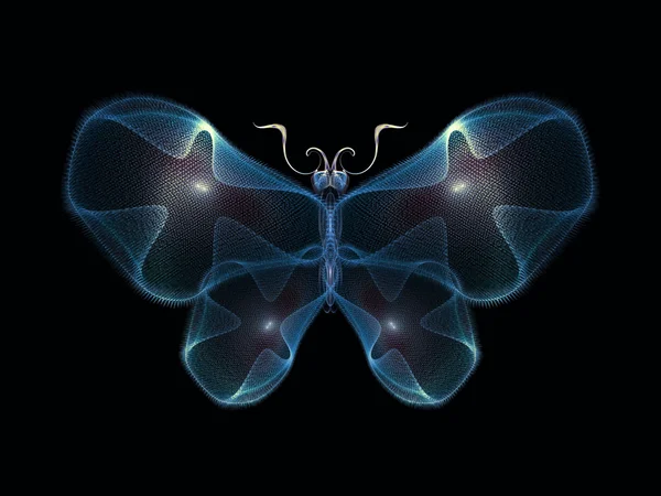 Ilusión de la mariposa — Foto de Stock