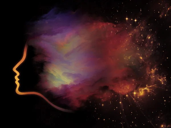 Nebula Girl — Stock Photo, Image