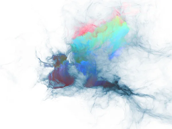 Visualisering av fraktal burst — Stockfoto