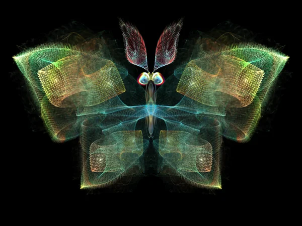 Fraktaler Schmetterling — Stockfoto