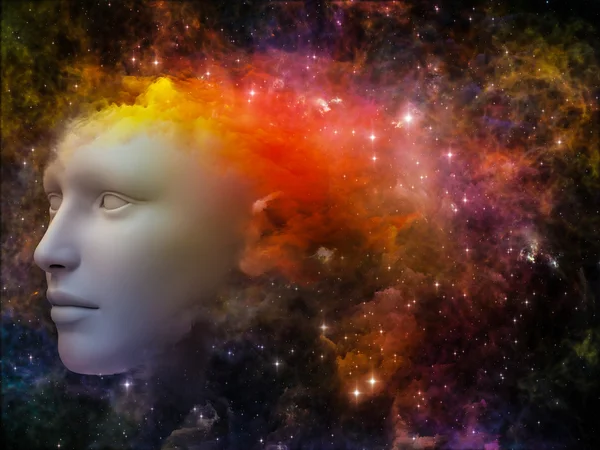 Nebula Girl — Stock Photo, Image