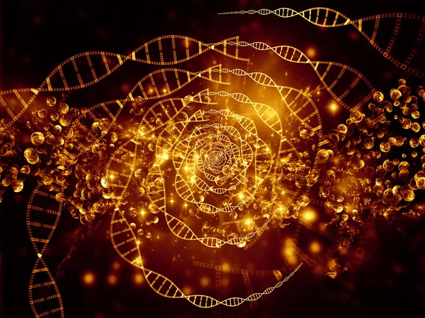 Światła DNA — Zdjęcie stockowe