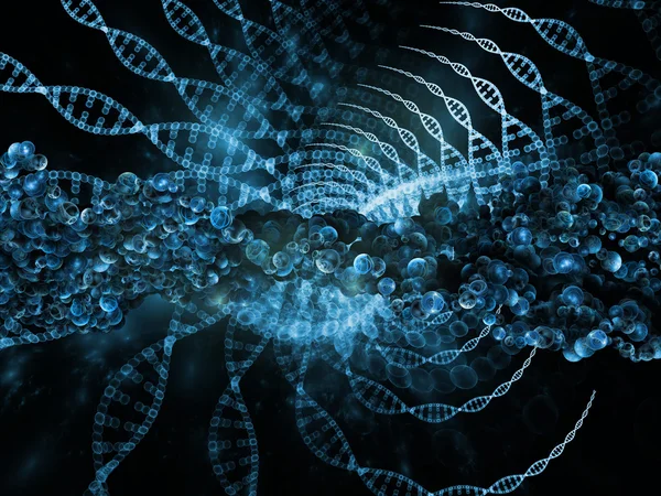 Visualização do dna — Fotografia de Stock