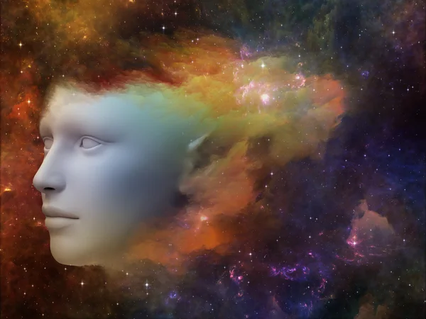 Nebula Girl — Stock Photo, Image