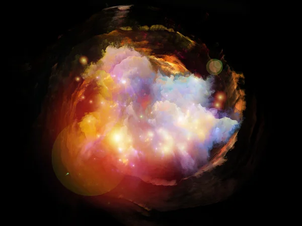 Visualização da nebulosa — Fotografia de Stock