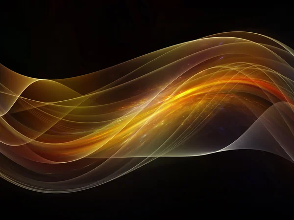 Digital Fractal Waves — Stock Photo, Image