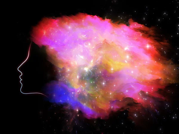 Nebula kız — Stok fotoğraf