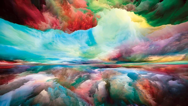 Хмари Світла Втеча Серії Реалій Творче Розташування Сюрреалістичного Заходу Сонця — стокове фото