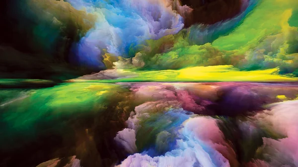 Nuvole Luce Fuga Alla Serie Reality Disposizione Creativa Surreale Tramonto — Foto Stock