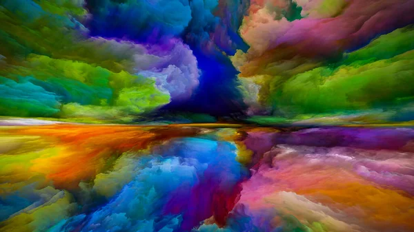 Colores Más Allá Muerte Escapar Serie Reality Abstracción Artística Compuesta —  Fotos de Stock