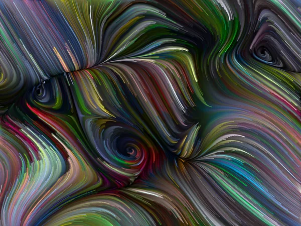 Color Swirl Serien Bakgrund Färgglada Rörelse Spektrala Fibrer För Att — Stockfoto