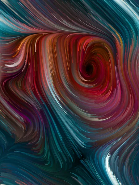 Série Color Swirl Arranjo Movimento Colorido Fibras Espectrais Sobre Tema — Fotografia de Stock