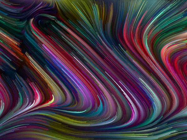 彩色漩涡系列 由光谱纤维在生命 创造力和艺术主题上的五彩缤纷运动组成的设计 — 图库照片