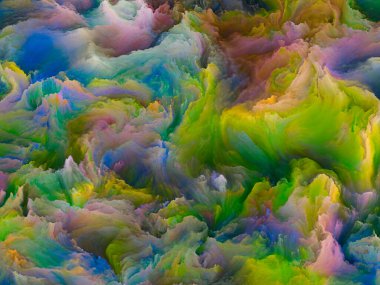 Organik tuval serisi. Hayattaki ve sanattaki yaratıcılık için renkli ve detaylı dokuların yaratıcı düzenlenmesi