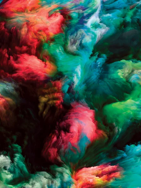 Série Color Swirl Fond Visuellement Attrayant Mouvement Coloré Peinture Liquide — Photo