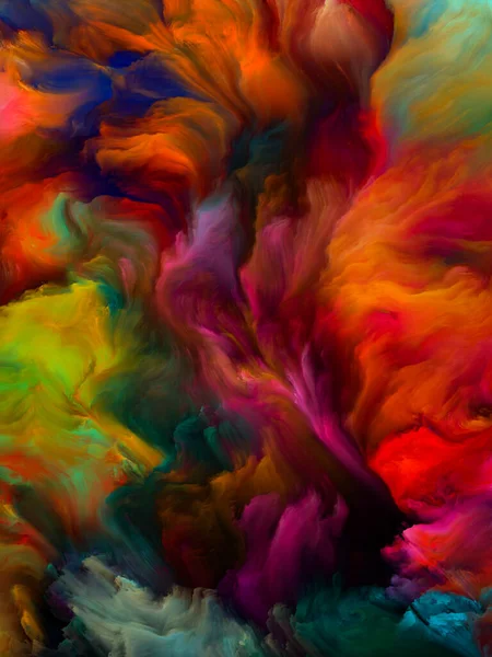 Серия Color Swirl Абстрактный Дизайн Выполнен Красочного Движения Жидкой Краски — стоковое фото