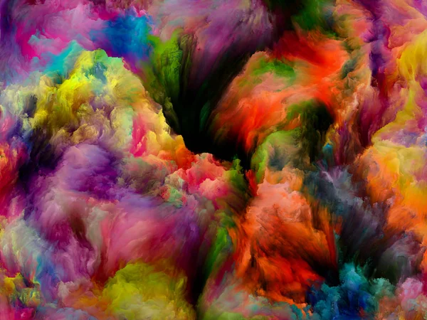 Nuvem Pintura Série Sonho Cor Projeto Feito Gradientes Tons Espectrais — Fotografia de Stock