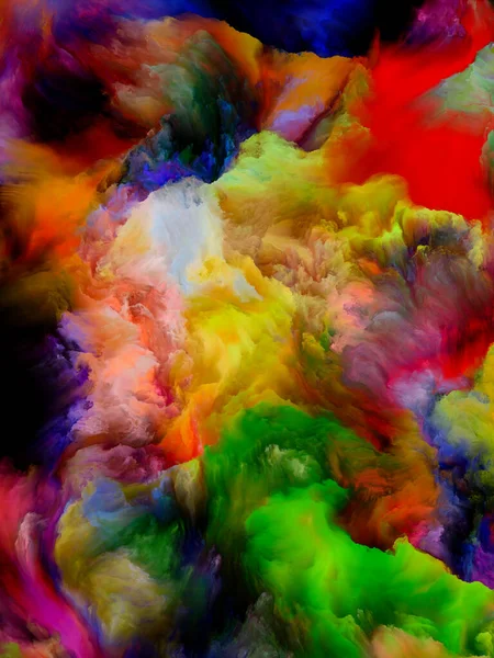 Peinture Dynamique Série Color Dream Interaction Des Dégradés Des Teintes — Photo